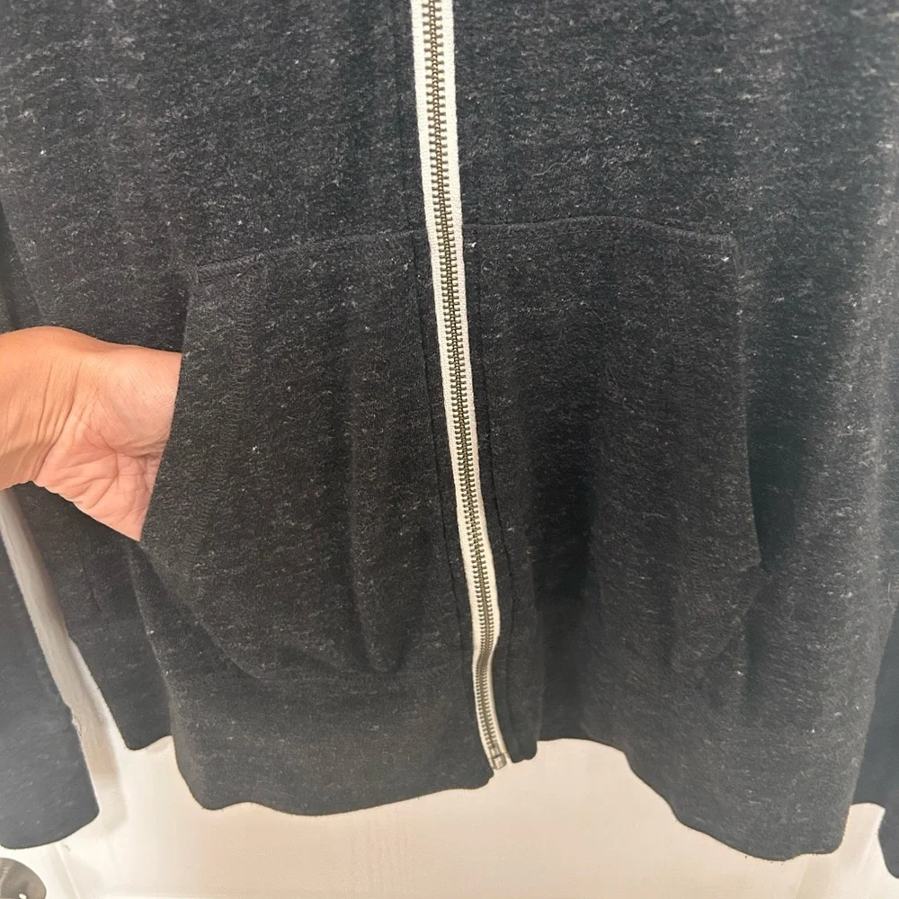 NIKE Black Zip-Up Retro Cloth Hooded Jacket Size L - Picture 3 of 6